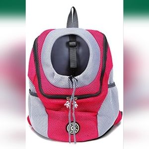 N / A Pet Bag, Comfortable Dog Cat Carrier Backpack, Puppy Pet Front Pack